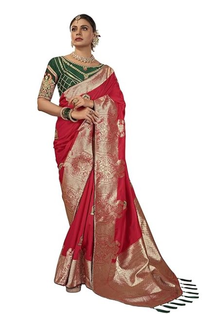 Saree for women with Unstitch Heavy Blouse Piece